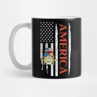 America Fishing Fisherman American Flag 4th of July Men/Women/Kid Mug